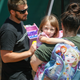 Cleo Smith, who was abducted for 18 days, is carried by her mother on November 4, 2021 in Carnarvon, Australia, just one day after being rescued by police.